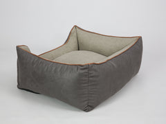 Beckley Orthopaedic Walled Dog Bed - Taupe / Chocolate, Medium