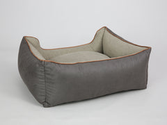 Beckley Orthopaedic Walled Dog Bed - Taupe / Chocolate, Medium
