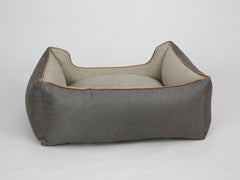 Beckley Orthopaedic Walled Dog Bed - Taupe / Chocolate, Medium