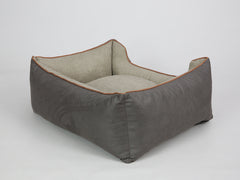 Beckley Orthopaedic Walled Dog Bed - Taupe / Chocolate, Medium
