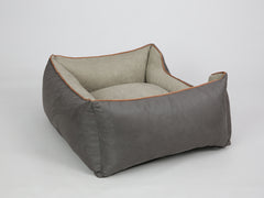 Beckley Orthopaedic Walled Dog Bed - Taupe / Chocolate, Medium