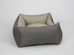 Beckley Orthopaedic Walled Dog Bed - Taupe / Chocolate, Medium