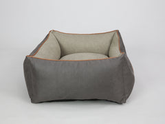 Beckley Orthopaedic Walled Dog Bed - Taupe / Chocolate, Medium