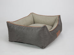 Beckley Orthopaedic Walled Dog Bed - Taupe / Chocolate, Medium