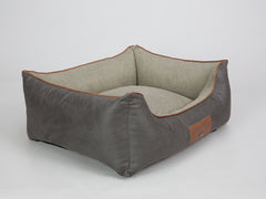 Beckley Orthopaedic Walled Dog Bed - Taupe / Chocolate, Medium