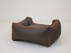 Beckley Orthopaedic Walled Dog Bed - Chestnut / Mocha, Small