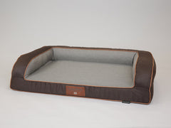 Beckley Dog Sofa Bed - Chestnut / Stone, Large