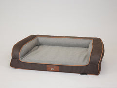 Beckley Dog Sofa Bed - Chestnut / Stone, Medium