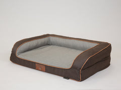 Beckley Dog Sofa Bed - Chestnut / Stone, Medium