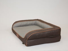Beckley Dog Sofa Bed - Chestnut / Stone, Medium