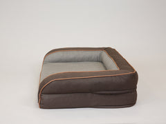 Beckley Dog Sofa Bed - Chestnut / Stone, Medium