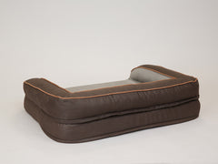 Beckley Dog Sofa Bed - Chestnut / Stone, Medium