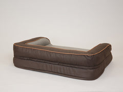 Beckley Dog Sofa Bed - Chestnut / Stone, Medium