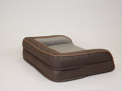 Beckley Dog Sofa Bed - Chestnut / Stone, Medium