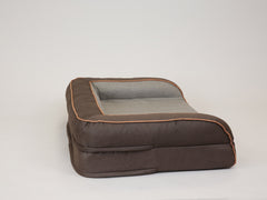 Beckley Dog Sofa Bed - Chestnut / Stone, Medium