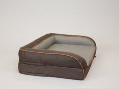 Beckley Dog Sofa Bed - Chestnut / Stone, Medium