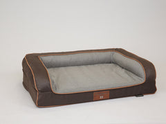 Beckley Dog Sofa Bed - Chestnut / Stone, Medium