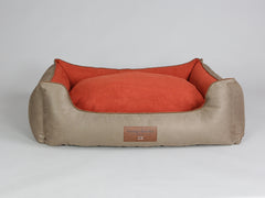 Selbourne Orthopaedic Walled Dog Bed - Ginger / Ember, X-Large