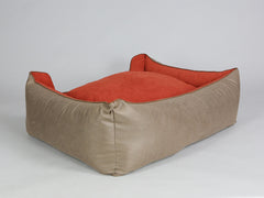 Selbourne Orthopaedic Walled Dog Bed - Ginger / Ember, X-Large