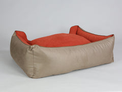 Selbourne Orthopaedic Walled Dog Bed - Ginger / Ember, X-Large