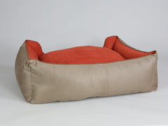 Selbourne Orthopaedic Walled Dog Bed - Ginger / Ember, X-Large