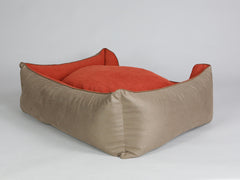 Selbourne Orthopaedic Walled Dog Bed - Ginger / Ember, X-Large