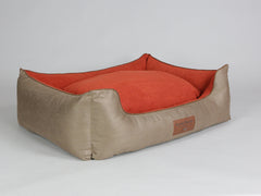 Selbourne Orthopaedic Walled Dog Bed - Ginger / Ember, X-Large