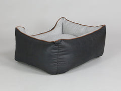 Exbury Orthopaedic Walled Dog Bed - Black Coffee / Frost, Small