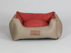 Selbourne Orthopaedic Walled Dog Bed - Ginger / Chestnut, Small