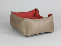 Selbourne Orthopaedic Walled Dog Bed - Ginger / Chestnut, Small