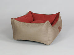 Selbourne Orthopaedic Walled Dog Bed - Ginger / Chestnut, Small