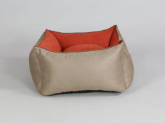 Selbourne Orthopaedic Walled Dog Bed - Ginger / Ember, Small