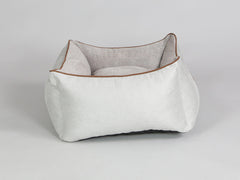 Exbury Orthopaedic Walled Dog Bed - Silver / Taupe, Small