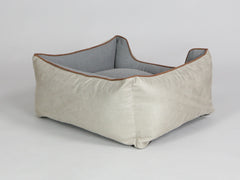 Selbourne Orthopaedic Walled Dog Bed - Taupe / Ash, Small