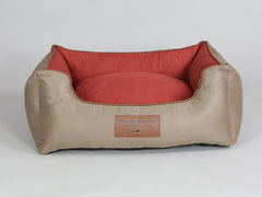 Selbourne Orthopaedic Walled Dog Bed - Ginger / Chestnut, Medium