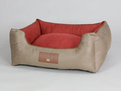 Selbourne Orthopaedic Walled Dog Bed - Ginger / Chestnut, Medium