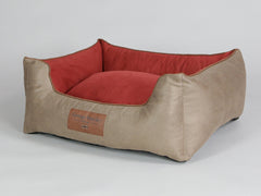 Selbourne Orthopaedic Walled Dog Bed - Ginger / Chestnut, Medium
