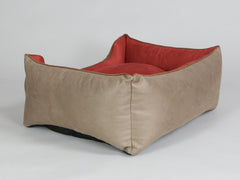 Selbourne Orthopaedic Walled Dog Bed - Ginger / Chestnut, Medium