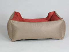 Selbourne Orthopaedic Walled Dog Bed - Ginger / Chestnut, Medium