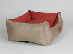 Selbourne Orthopaedic Walled Dog Bed - Ginger / Chestnut, Medium