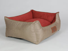 Selbourne Orthopaedic Walled Dog Bed - Ginger / Chestnut, Medium