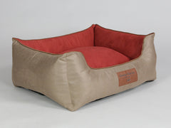 Selbourne Orthopaedic Walled Dog Bed - Ginger / Chestnut, Medium
