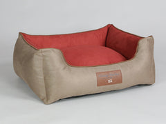 Selbourne Orthopaedic Walled Dog Bed - Ginger / Chestnut, Medium