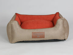 Selbourne Orthopaedic Walled Dog Bed - Ginger / Ember, Medium