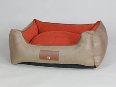 Selbourne Orthopaedic Walled Dog Bed - Ginger / Ember, Medium