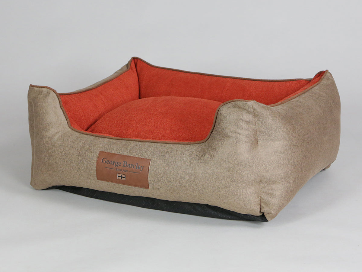 Selbourne Orthopaedic Walled Dog Bed for Medium dogs Ginger / Ember
