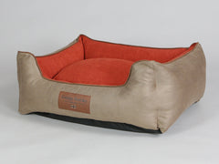 Selbourne Orthopaedic Walled Dog Bed - Ginger / Ember, Medium