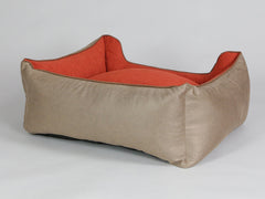 Selbourne Orthopaedic Walled Dog Bed - Ginger / Ember, Medium