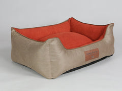 Selbourne Orthopaedic Walled Dog Bed - Ginger / Ember, Medium