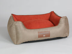 Selbourne Orthopaedic Walled Dog Bed - Ginger / Ember, Medium